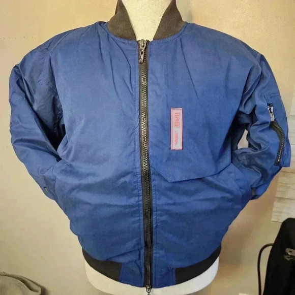 Raw Gear Bomber Jacket Blue men's small - Picture 3 of 11